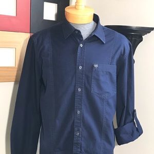 Armani Exchange Men's Rib Striped Shirt Large